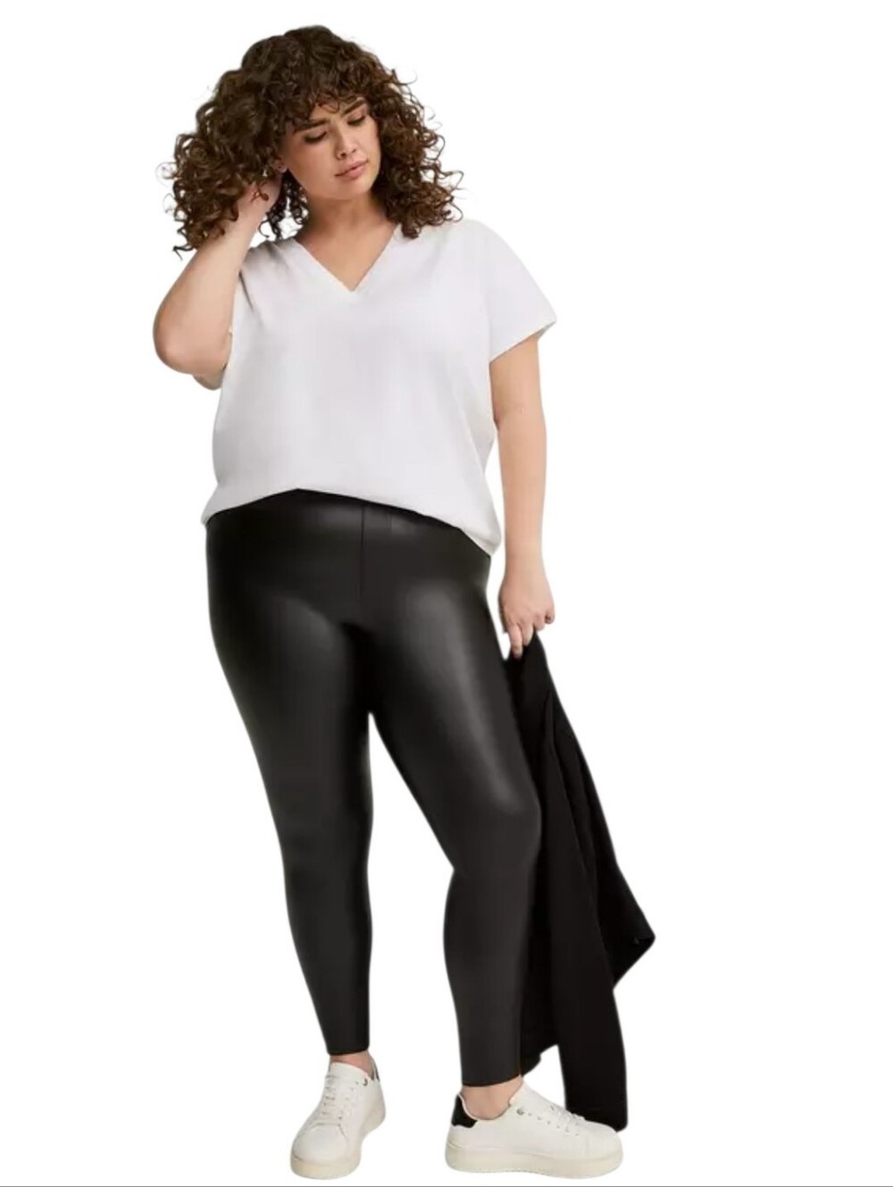 NWT torrid Black Faux Leather Leggings - Size 2